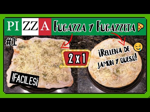 Como hacer una PIZZA🍕 de FUGAZZA + FUGAZZETA CASERA ! 😋fácil paso a paso| Delicias Express by Carla.