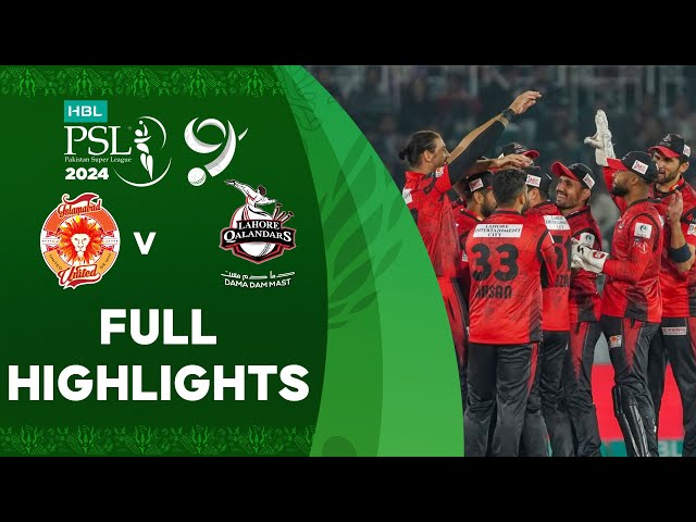 Full Highlights | Islamabad United vs  Lahore Qalandars | Match 23 | HBL PSL 9 | M1Z1U
