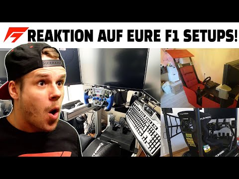 Patrick REAGIERT auf Formel 1 Gaming Setups von Zuschauern!