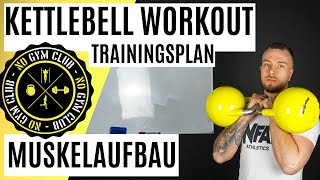 Kettlebell Workout für Muskelaufbau - 12 Wochen Kettlebell Trainingsplan