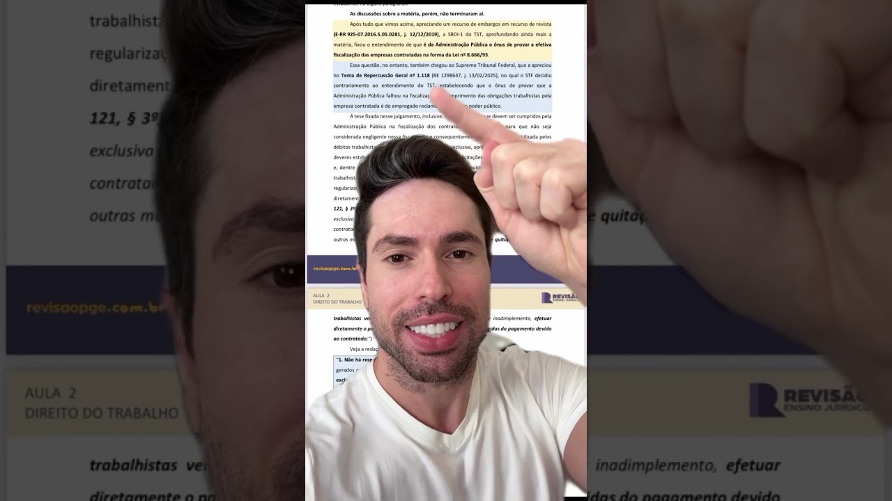 Tema de repercussão geral 1118 🔥 #procuradoria #revisao #direito