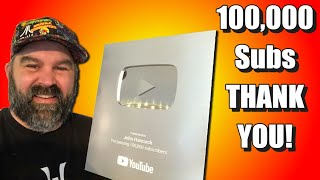 100,000 Subs & Silver Play Button Arrived:  Thank you!