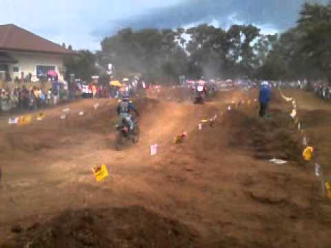 MOTOCROSS color blue KMX 125 christian baylosis lapinig race!