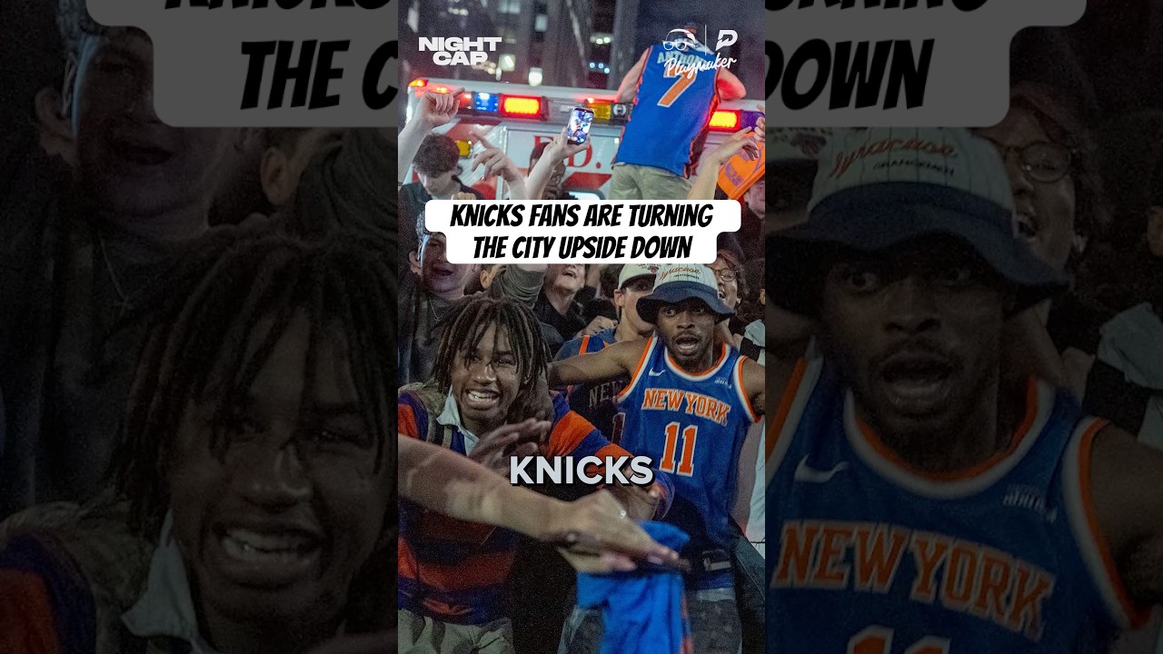 #Knicks fans are going to turn the city upside down win or lose! 👀😅 #Nightcap #NBAFinals