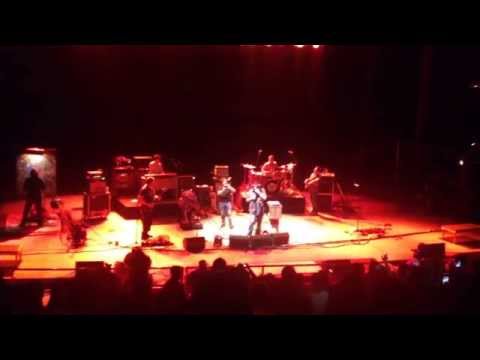 Jon "Blackdog" Ridnell on guitar with Blues Traveler at Red Rocks, July 4, 2014