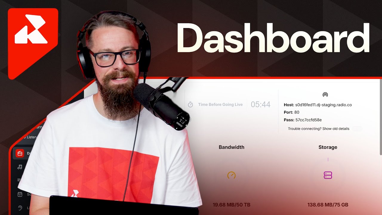 Radio.co Tutorial - Dashboard Overview