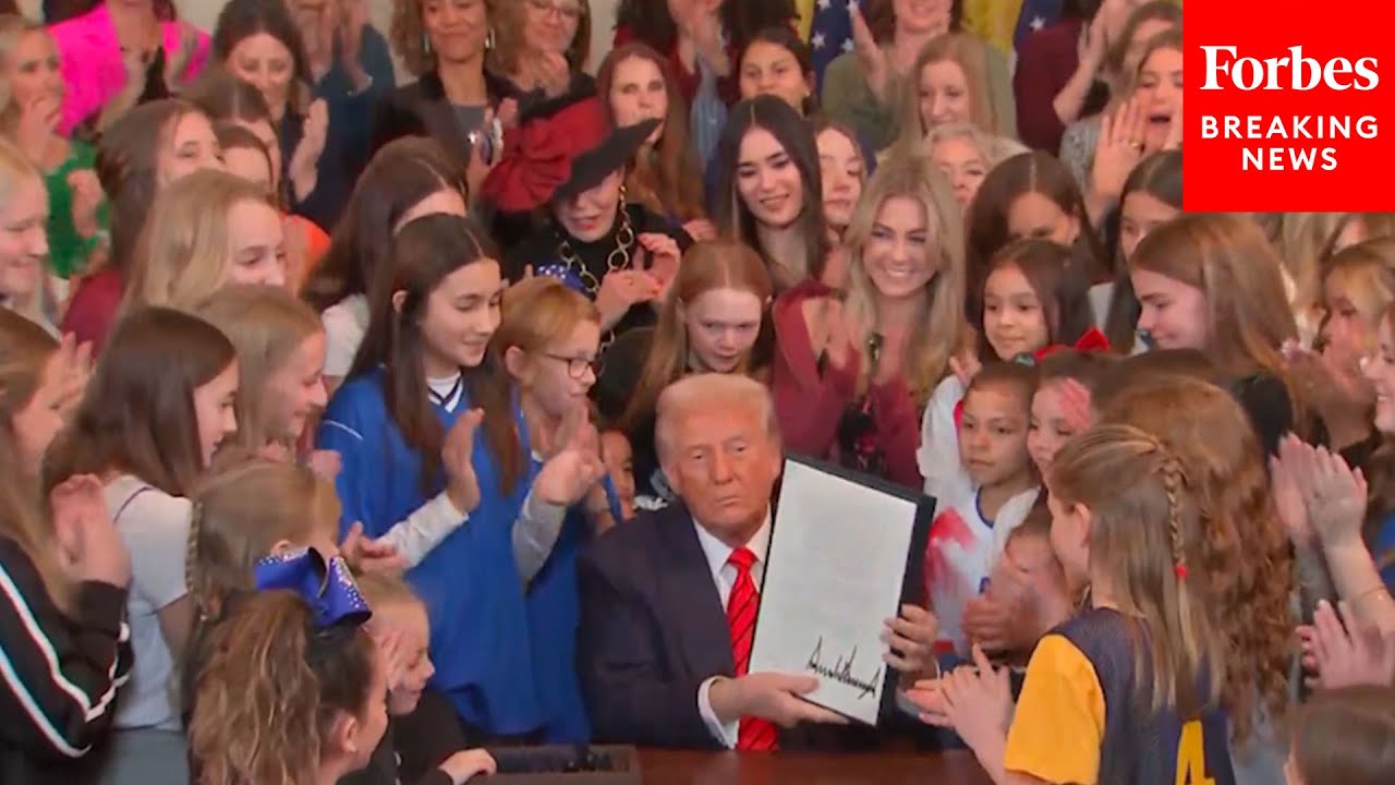 BREAKING NEWS: President Trump Signs Executive Order To Ban Transgender Athletes From Women's Sports