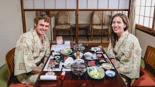 Traditional Japanese Food | Eating a Ryokan Multi-Course Kaiseki Dinner!