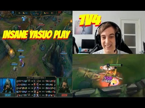 Caps insane 1V4 I C9 NISQY sick play by yasuo I LOL Highlights ep 11