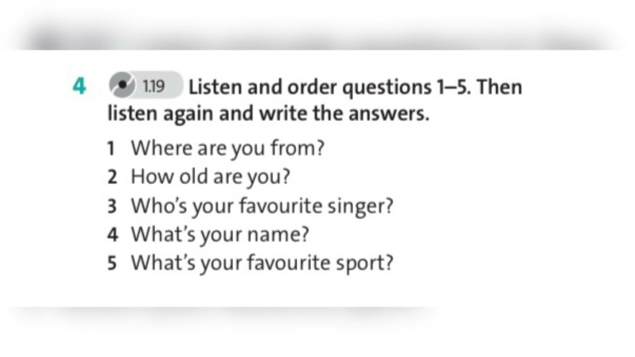 English plus 5. Unit 2. Ex4 p17