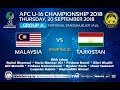 MALAYSIA VS TAJIKISTAN U16 Full Match