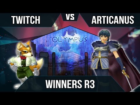 Olympus - Twitch (Fox) vs. Melee Hell | Articanus (Marth) - SSBM Winners R3 - Melee