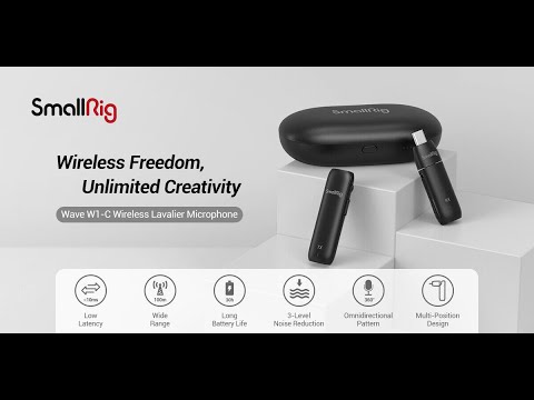 DJI Osmo Action 3 Camera Small Rig Wave W1-C Wireless Lavalier Microphone Easy to use & Rechargable