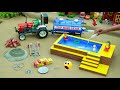Diy Mini Tractor Build A Unique Swimming Pool Using Bricks Construction Science Project Topminigear