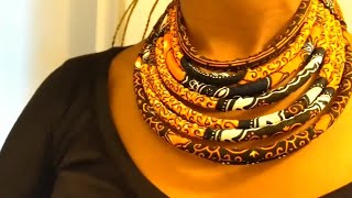 Fabric Necklace( do it yourself)