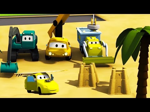 Der Bau Trupp: Der Kipplaster, der Kran und der Bagger Car City Strand in Car City