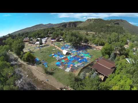 2014 Rocky Mountain Folks Festival - Running Of The Tarps