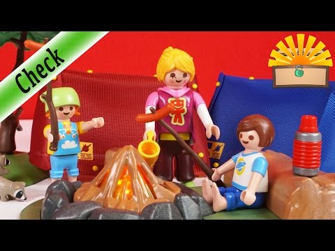 Lecker WÜRSTCHEN! Zeltlager mit LED Lagerfeuer! 6888 Playmobil Film deutsch