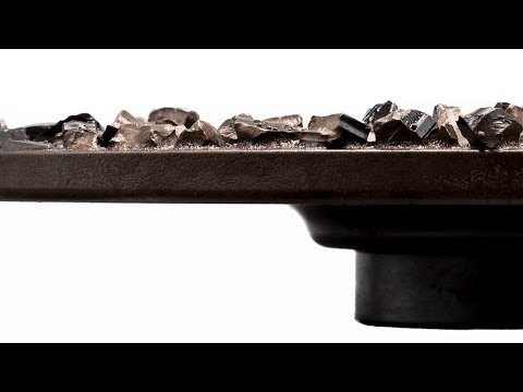 Hartmetallsplitt Schleifscheiben -  PVC Kleber auf Beton entfernen.