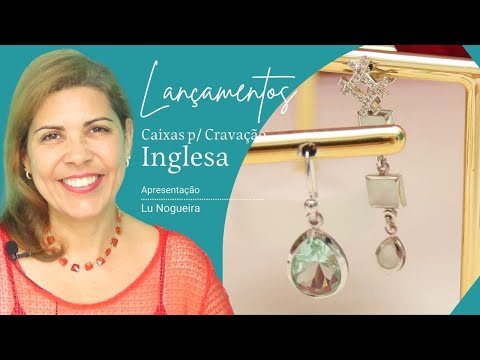 Como cravar Cristais lapidados em Caixas Inglesas Folheadas em Platina - Pedra Mística