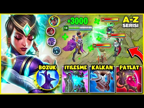 ŞU ANA KADARKİ EN BOZUK KARMA BUILDINI OYNADIM!! (SINIRSIZ İYİLEŞME) |  A-Z TOP LANE #15