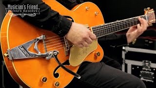 Video thumbnail for Gretsch Guitars G6120-1959LTV Chet Atkins Hollowbody Electric Guitar by Musician's Friend