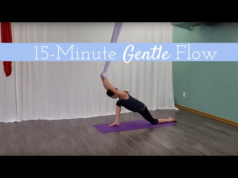 15 Minute Gentle Aerial Yoga Flow