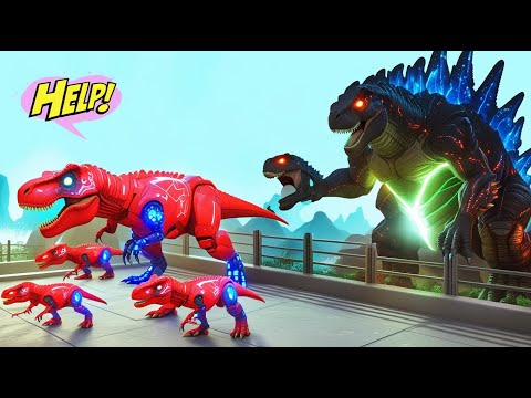 All Hulk T-Rex vs Thunder Dinosaurs Battle in Jurassic World | Jurassic World Rebirth 2025