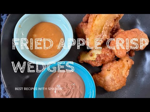 Fried Apple Crisp Wedges