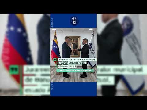 Juramentación del nuevo contralor del municipio Manuel Ezequiel Bruzual del estado Anzoátegui.