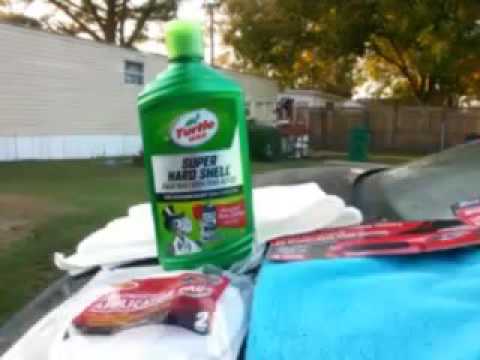 Turtle wax liquid super hard shell wax demo review