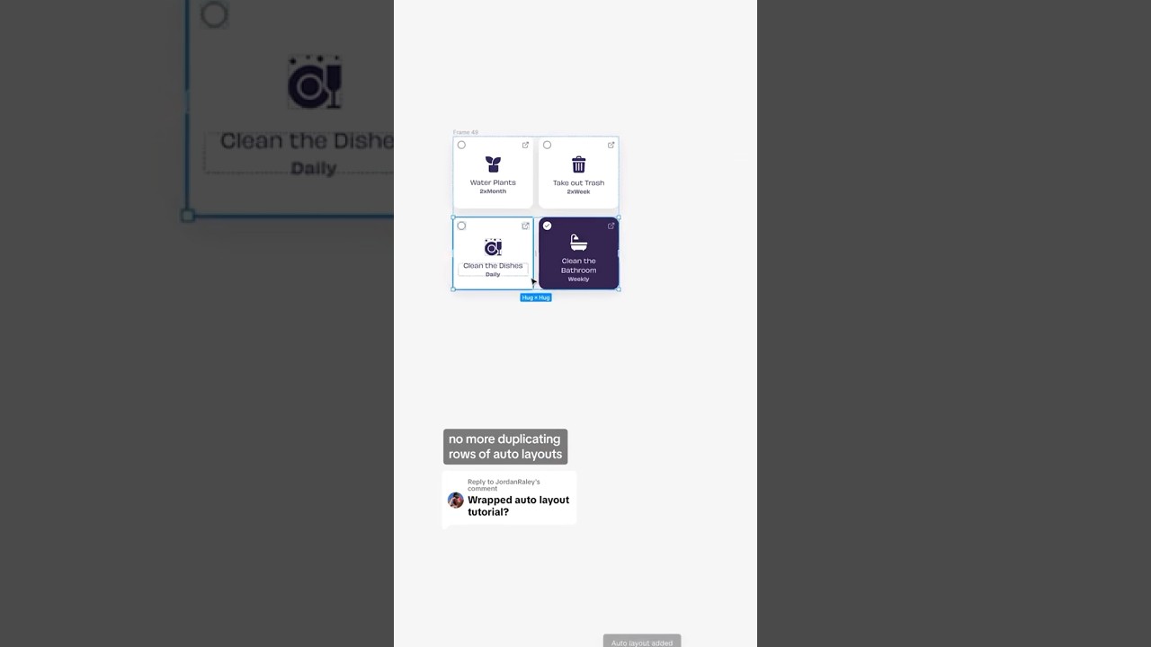 Auto layout 😏 #figma #layout