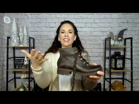 Earth Origins Leather Lace-Up Ankle Boots - Randi Rex on QVC