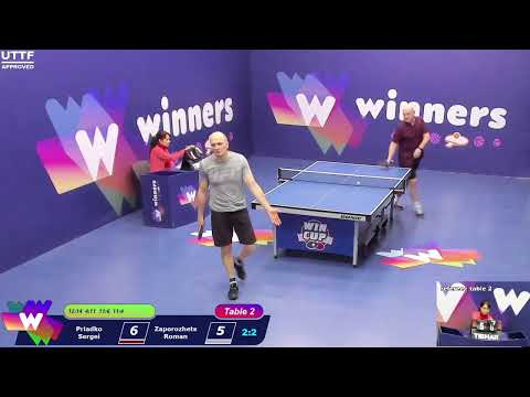 WINners CUP table 2  08.01  Priadko Sergei - Zaporozhets Roman   18:30