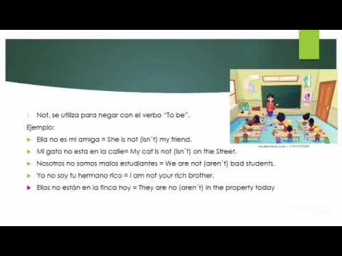 Forma negativa del verbo