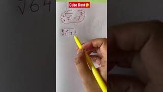 What is the cube root of 64? #math #tutor #mathtrick #cuberoot #exponents #indices #fraction