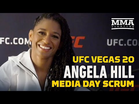 UFC Vegas 20: Angela Hill Practicing Her Stephen A. Smith Combo For Ashley Yoder - MMA Fighting