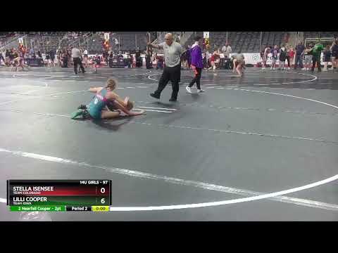 97 Lbs Cons. Semi - Stella Isensee, Team Colorado Vs Lilli Cooper, Team Iowa 28dd