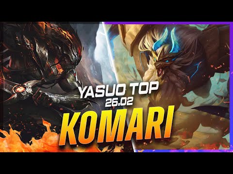 Komari - Yasuo vs Galio TOP Patch 26.2 - Yasuo Gameplay
