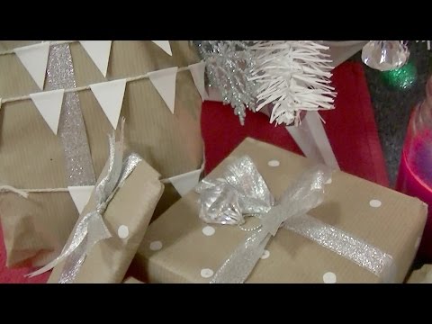 Christmas Wrapping Ideas with Brown Paper