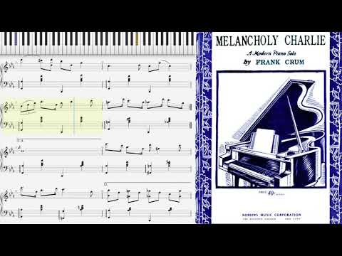Melancholy Charlie by Frank Crum (1928, Jazz piano)