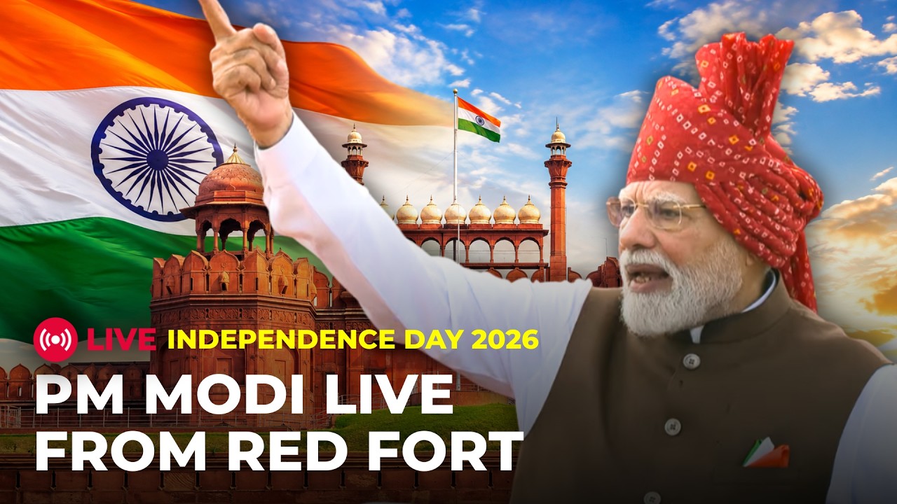 PM Modi LIVE: Indian PM Narendra Modi Addresses the Nation from Red Fort | Independence Day 2026