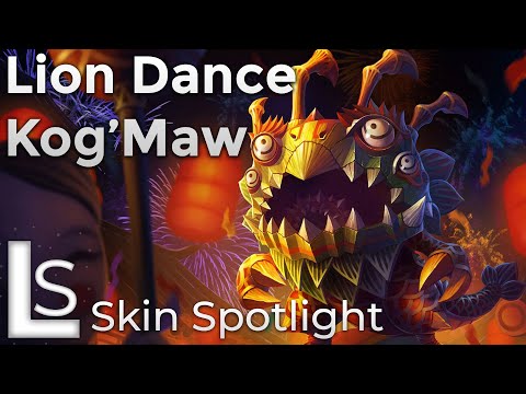 Lion Dance KogMaw - Skin Spotlight - Firecracker Collection - League of Legends - Patch 10.8.1