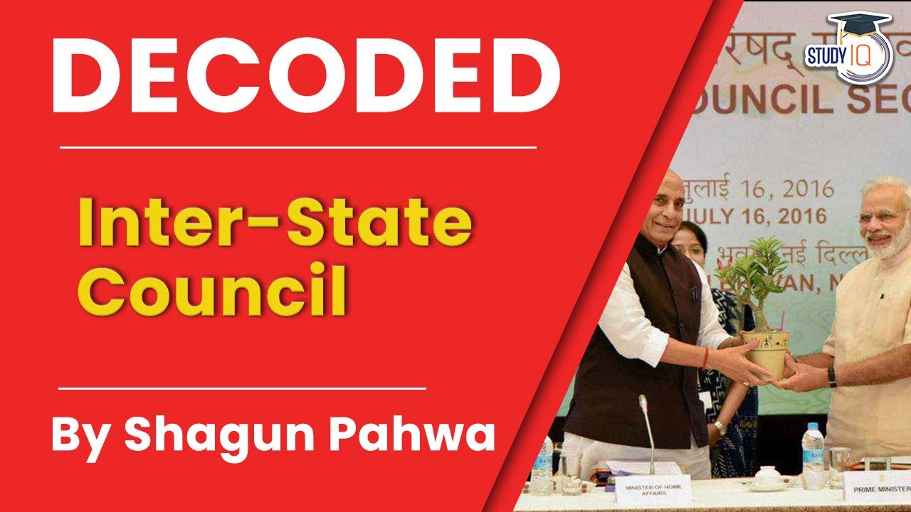 Video lecture covering Inter-State Comity and Water Dispute Resolution in Indian Polity