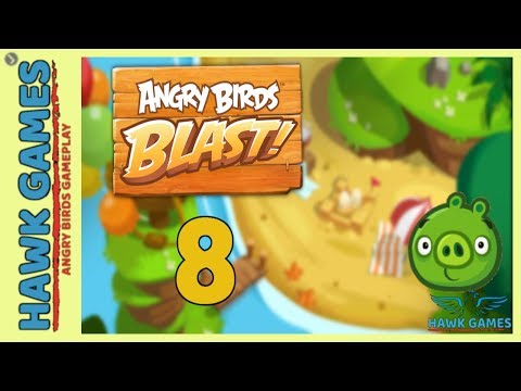 Angry Birds Blast 💥 Level 8 - 3 Stars Walkthrough, No Boosters
