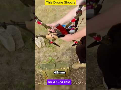 «Штурмовой дрон с установленным АК 74»#новости