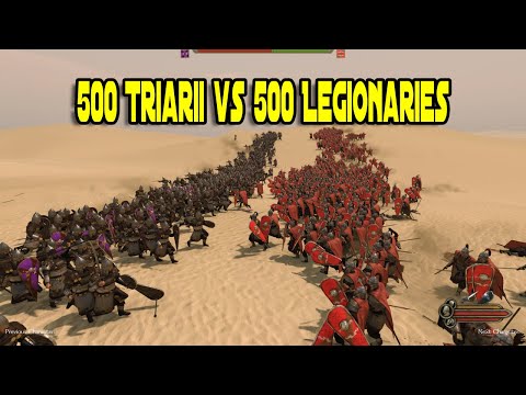 500 Triarii vs 500 Legionaries - Mount & Blade 2: Bannerlord