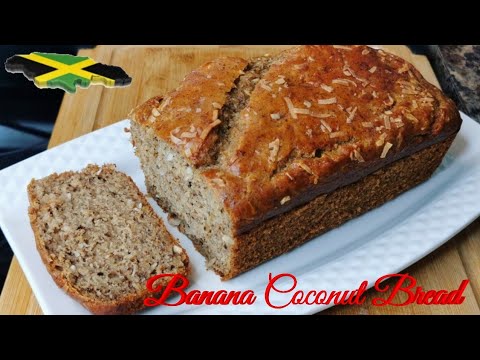 HOW TO MAKE MOIST BANANA COCONUT BREAD | STEP BY STEP RECIPE | JAMAICAN BANANA BREAD
