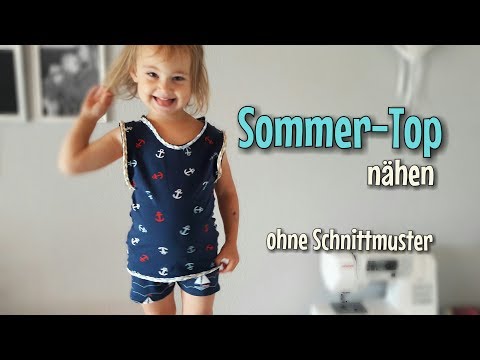 Ruckzuck Sommer-Top - Nähanleitung - OHNE Schnittmuster - Anfänger - Nähtinchen