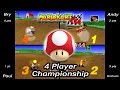 Mario Kart 64 4 Player Championship Mushroom Cup